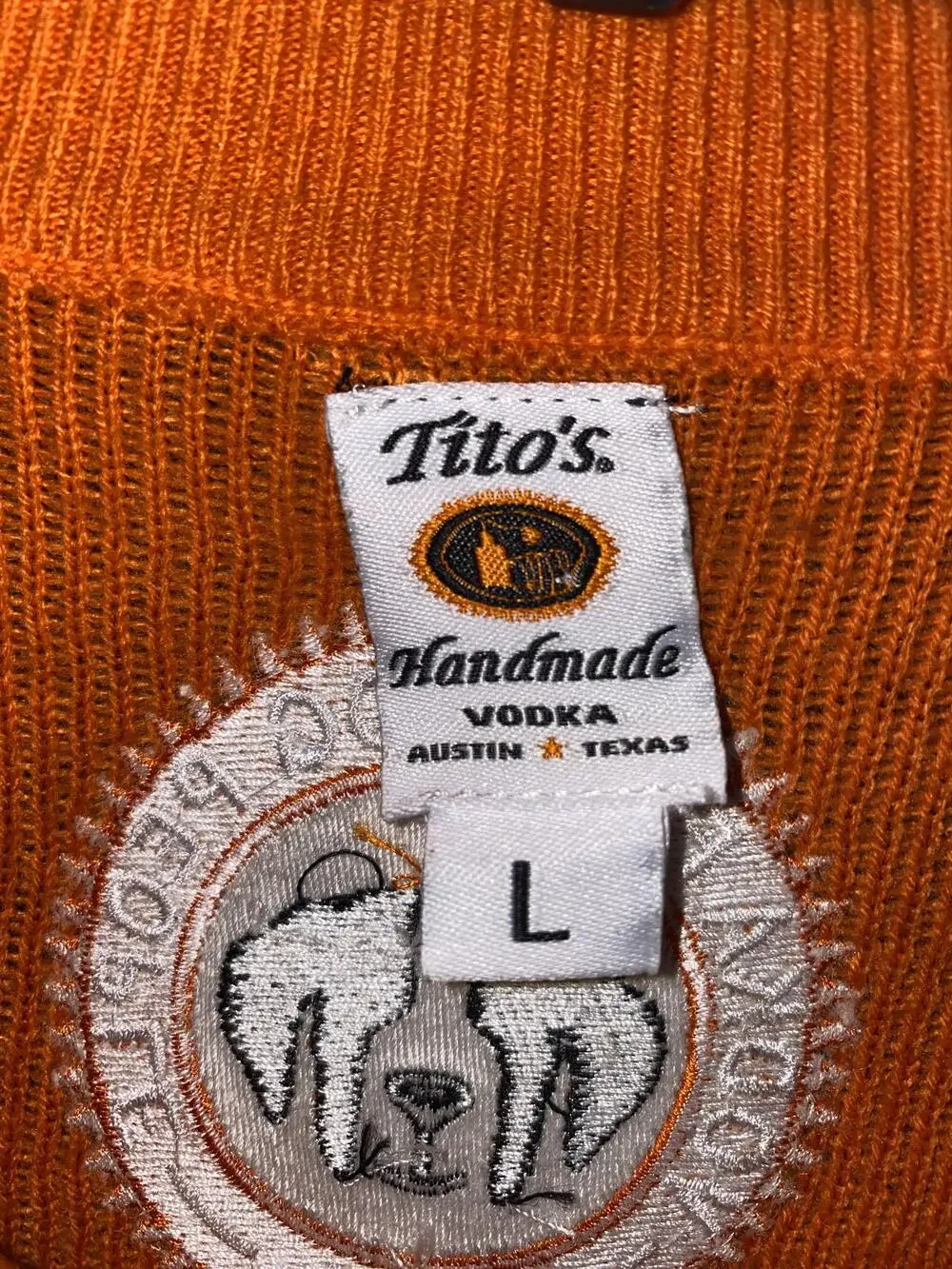 Tito's Handmade Vodka Sweater Mens Large Multicolor Let It Pour Ugly Christmas